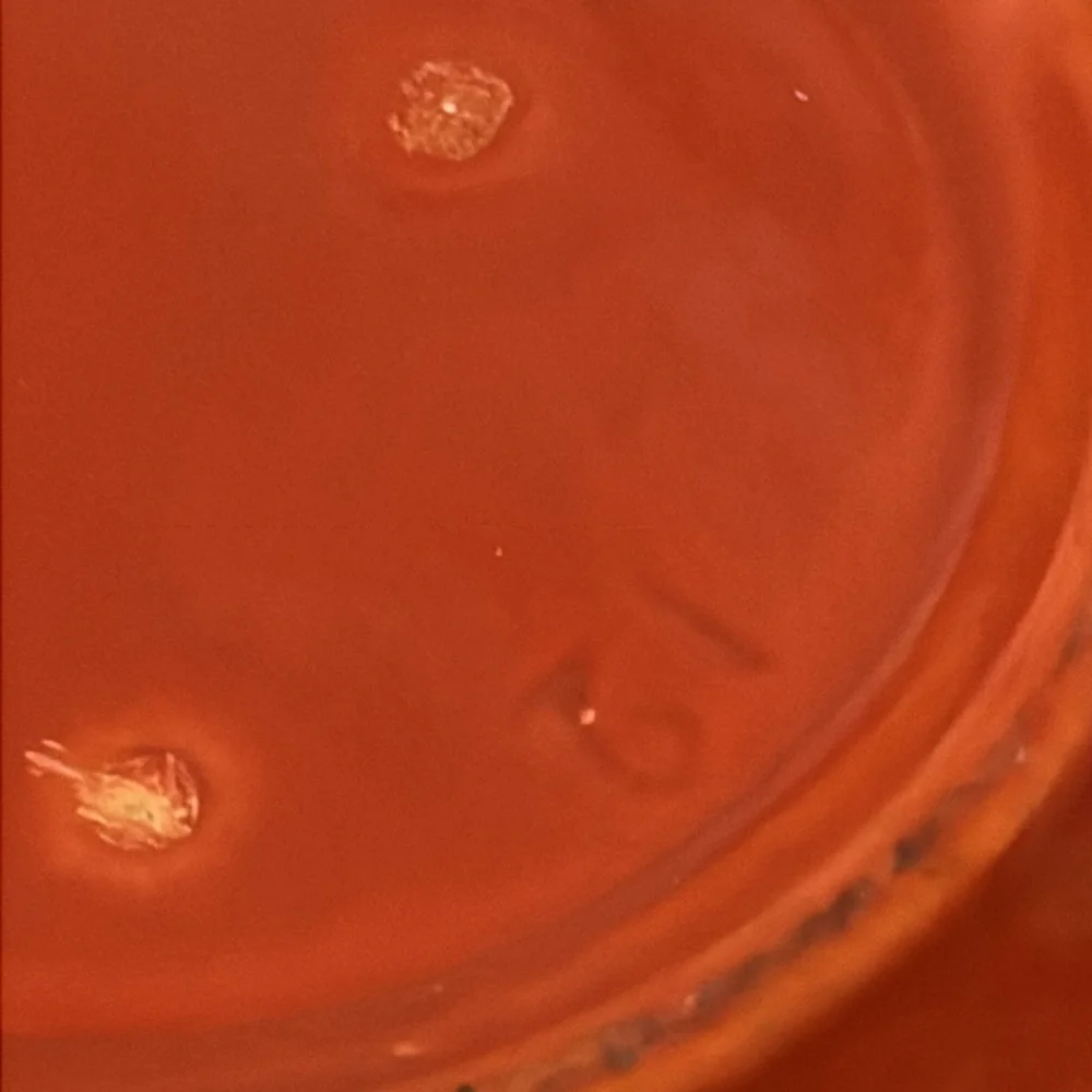 Bauer 12 orange mixing bowl